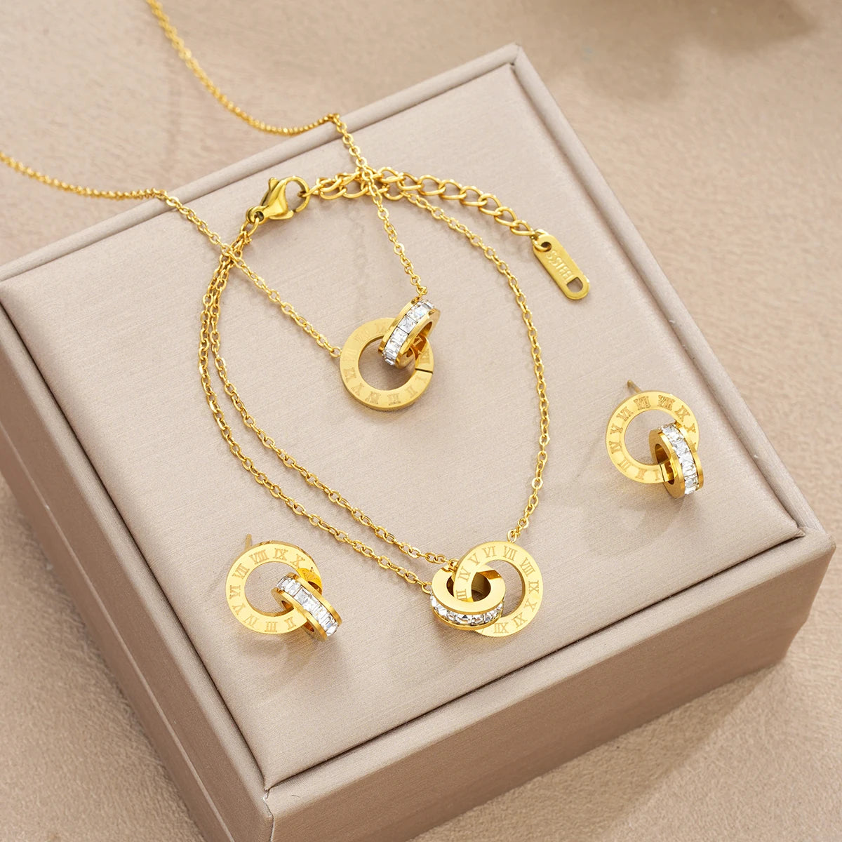 Trendy Women’s Stainless Steel Jewelry Set – Necklace