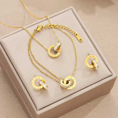 Trendy Women’s Stainless Steel Jewelry Set – Necklace