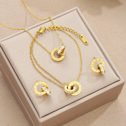 Trendy Women’s Stainless Steel Jewelry Set – Necklace
