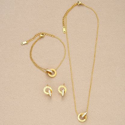 Trendy Women’s Stainless Steel Jewelry Set – Necklace