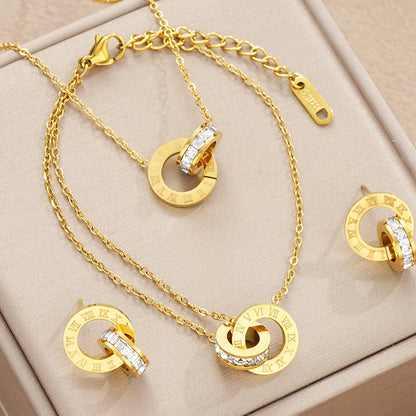 Trendy Women’s Stainless Steel Jewelry Set – Necklace